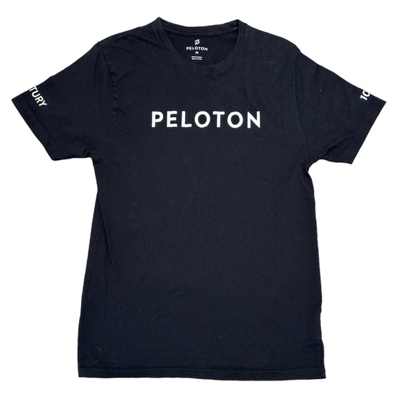 Unisex Peloton Medium Short Sleeve T-Shirt Top Tee Black Bike Workout EUC - Picture 3 of 9